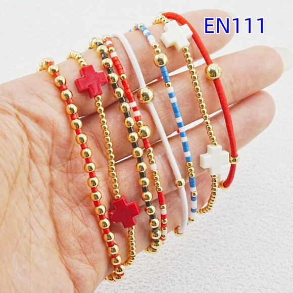 Enewton Red-Tone Bracelet Set